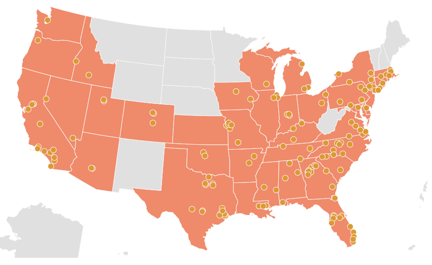 Auto Monkey mobile mechanic locations as of Jan 2026